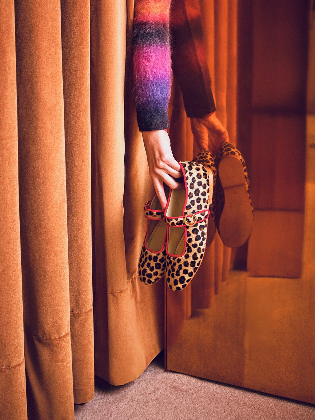Romy leopard-print ballet flats