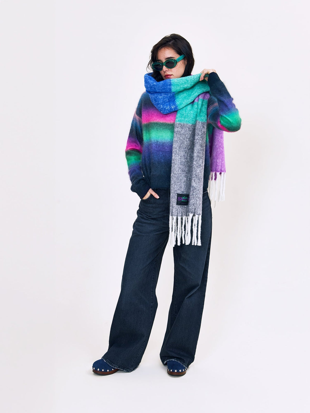 Colorflow Baby Alpaca Maxi Scarf
