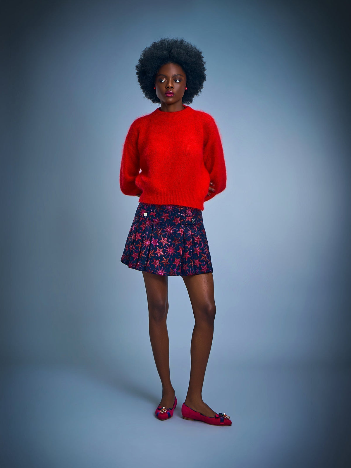 French Tissue Mini Skirt