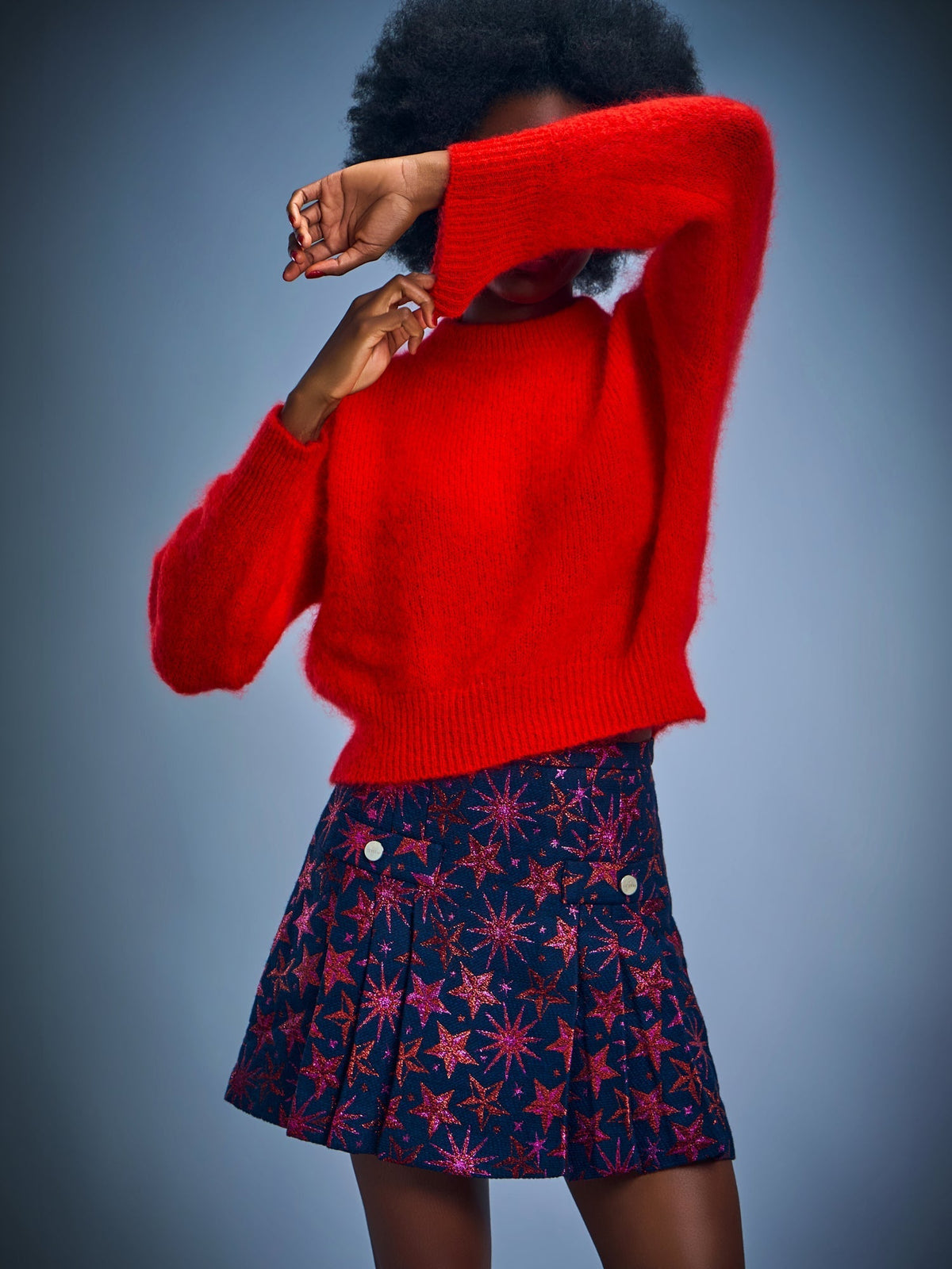 French Tissue Mini Skirt