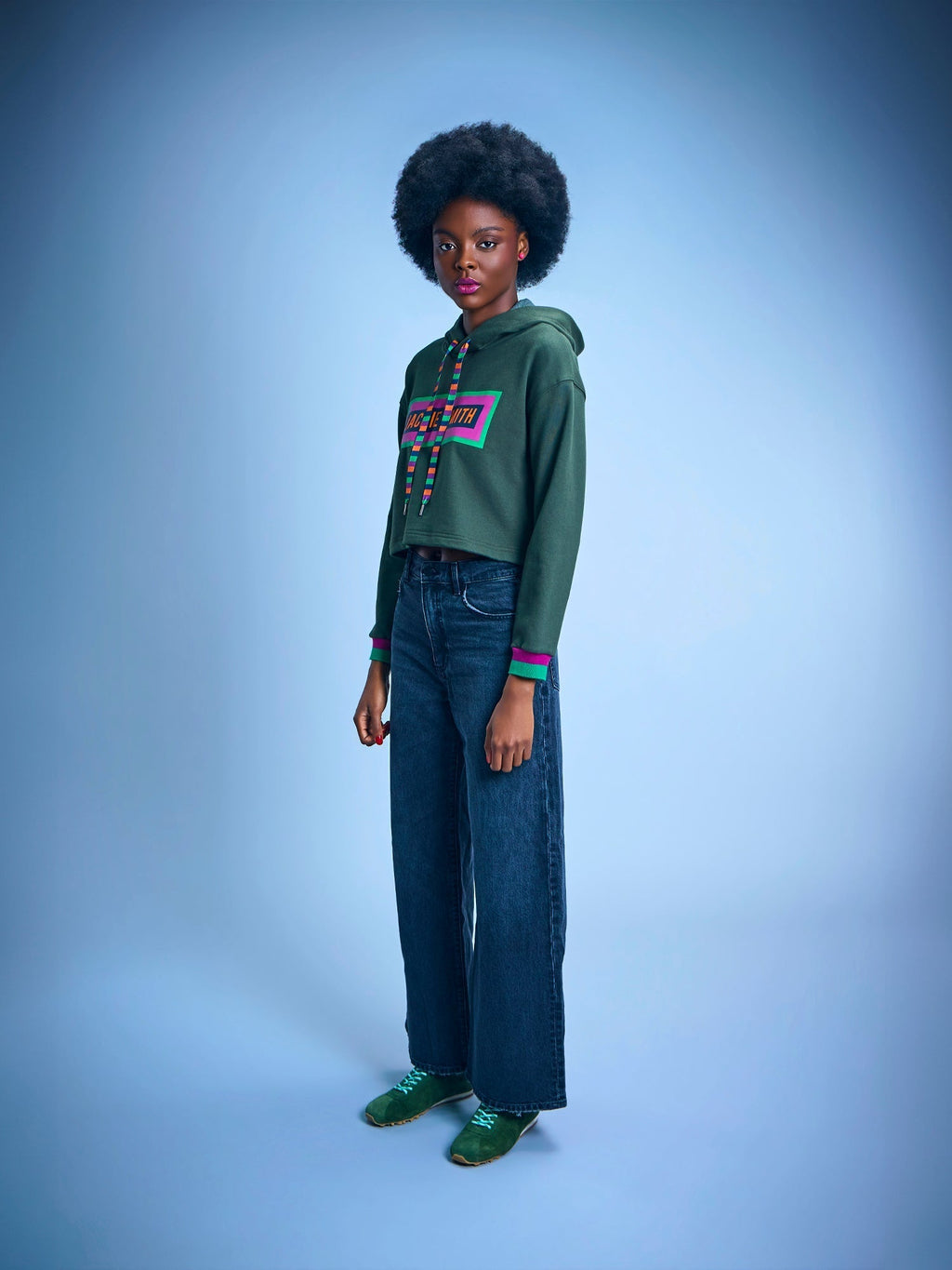 Type Cropped Sweatshirt