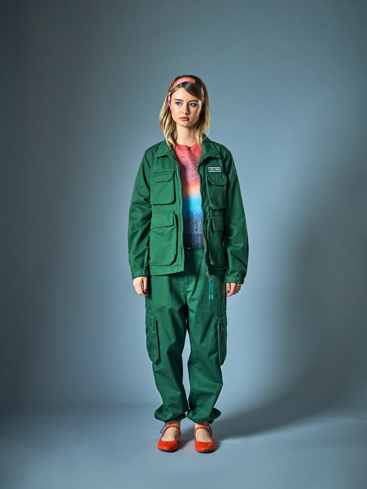 Low-Rise Straight Cargo Pants